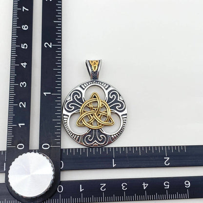Celtic Concentric Knot Stainless Steel Pendant - MJ/MNP