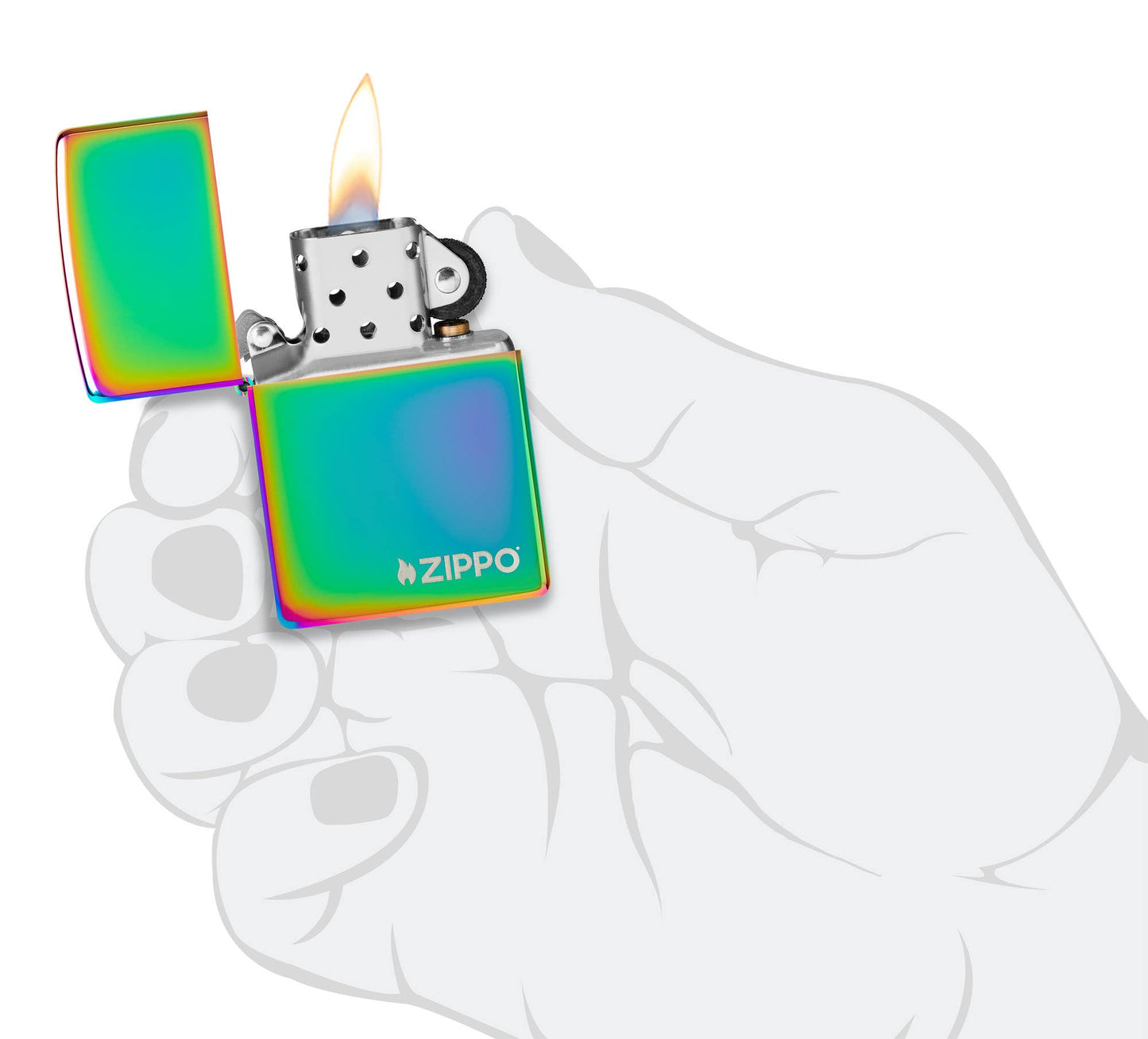 Zippo Classic Multi Color Zippo Logo Windproof Lighter