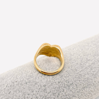 "SELF LOVE CLUB" Heart Shaped 18K Gold Plated Rings