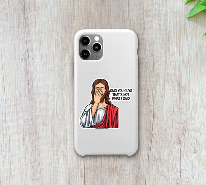 Facepalm Jesus Sticker – Hilariously Holy Meme Decal