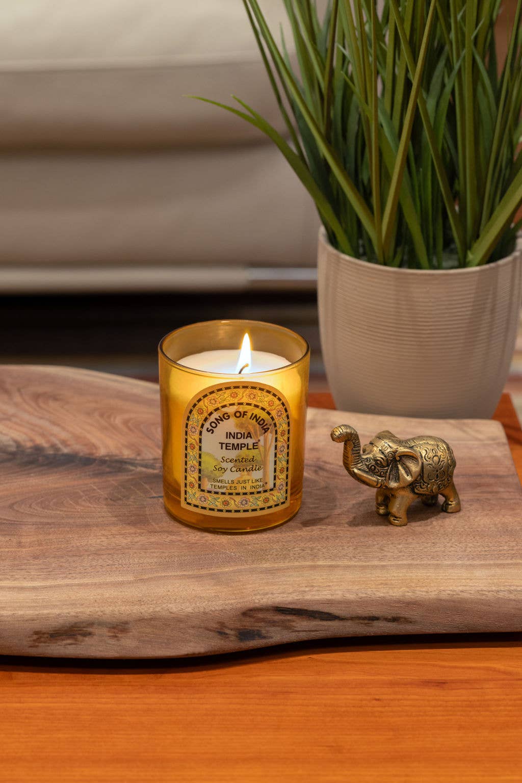 India Temple Candle