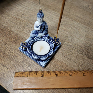 Buddha Incense and Tea Light Candle Holder