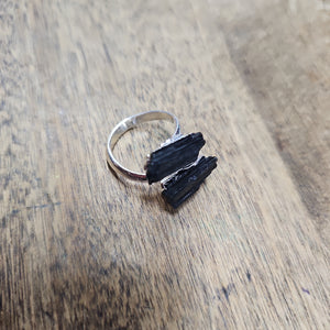 Adjustable Rough Stone Ring