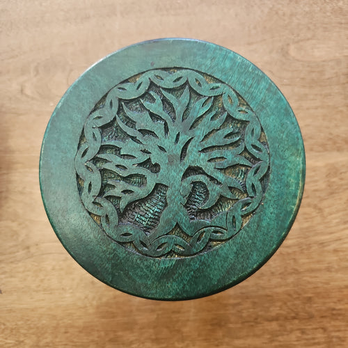 Round tree of life altar table