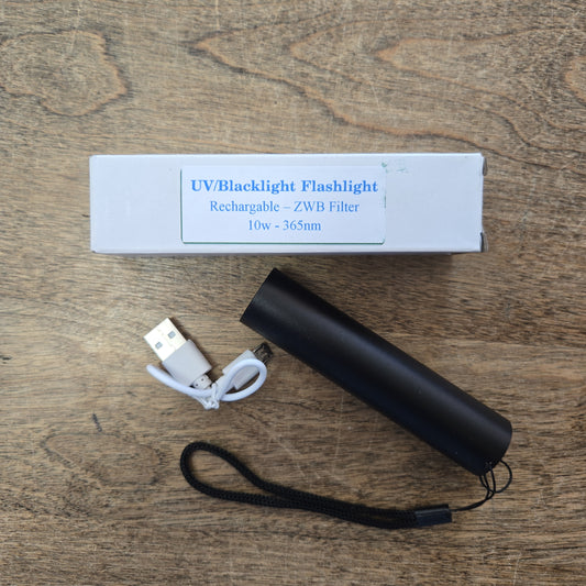 UV Flashlight Rechargeable 365nm 3w with filter