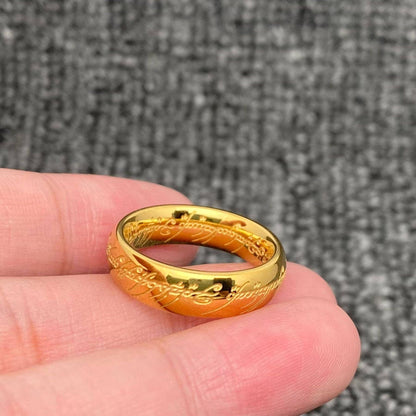 The Ring of Power - Lord of The Rings 6mm Stainless Steel Ring