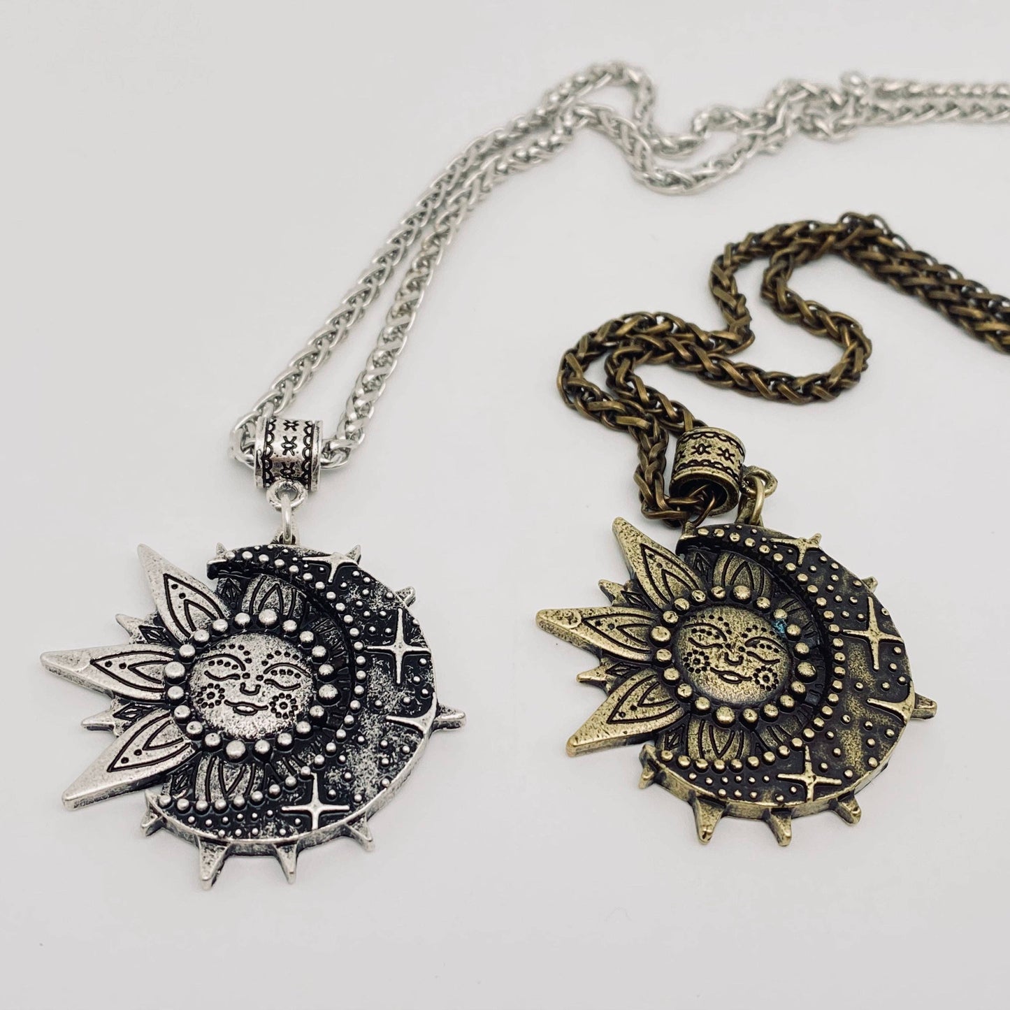 Sun Moon Pendant Necklace - MJ/MS