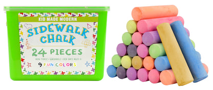 Non-Toxic Sidewalk Chalk Bucket (24 Count) - by KMM