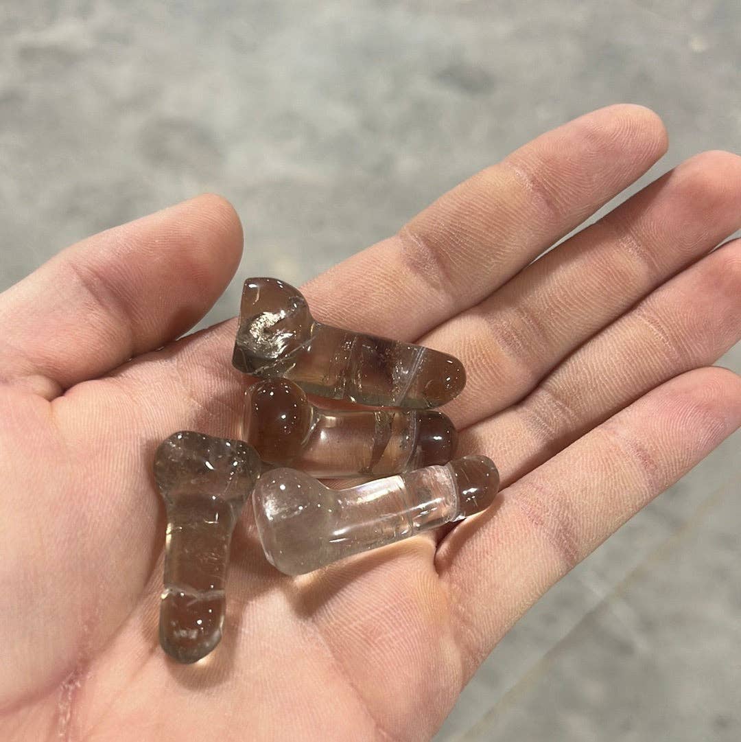 Crystal Phallic Figurine - Penis – Small Carved Gemstone Statue