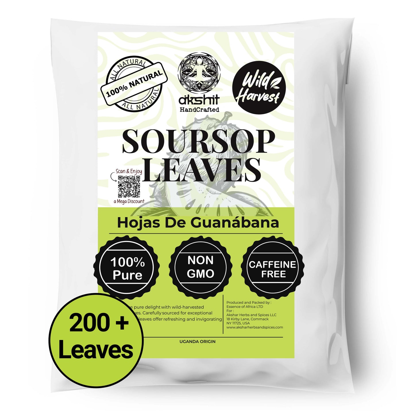 Bulk Soursop Leaves, Hojas de Guanabana Dried Graviola Leaf.