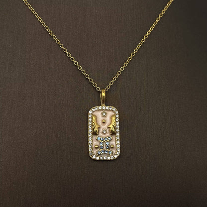 Zodiac 12 Constellations 18K Golden S.Steel Necklace - FGS