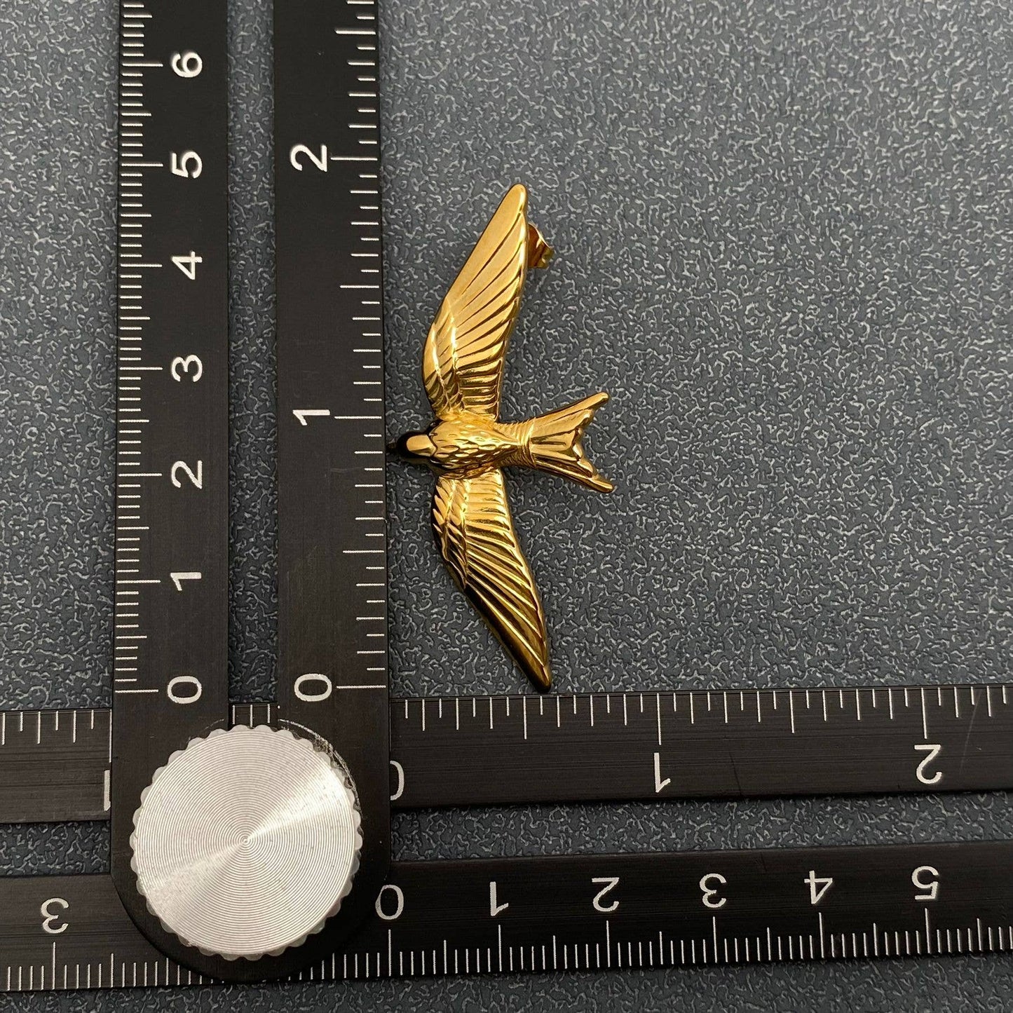 Sparrows - 18K Gold Plated Steel Flying Bird Stud Earrings