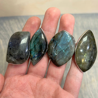 Adjustable Labradorite Ring