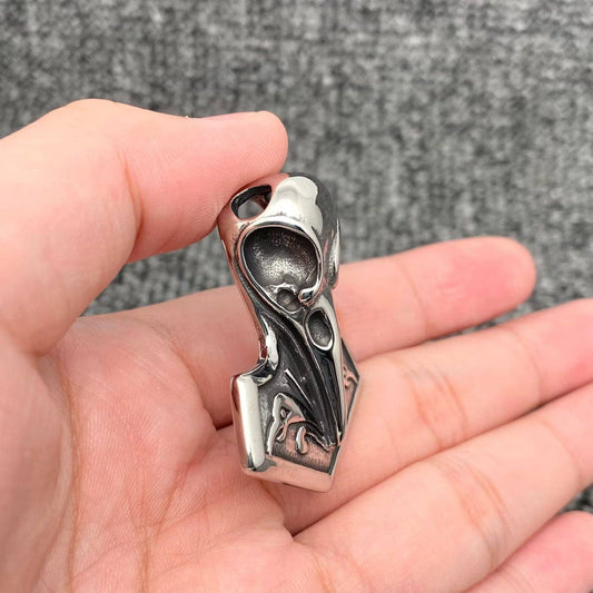 Viking Crow Skull Stainless Steel Pendant - MJ/MNP