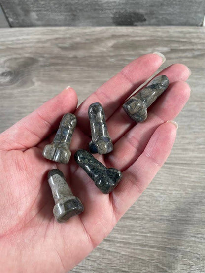 Crystal Phallic Figurine - Penis – Small Carved Gemstone Statue