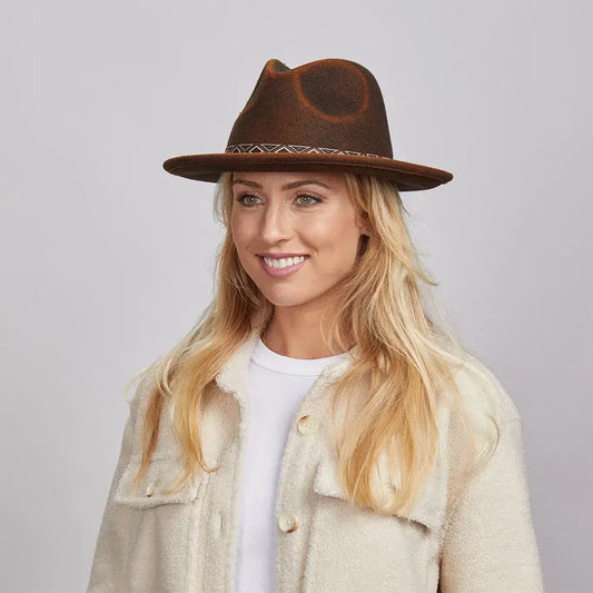 Crushable Wool Felt Fedora Hat- Style Backroads