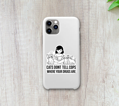 Cats Don't Narc Sticker