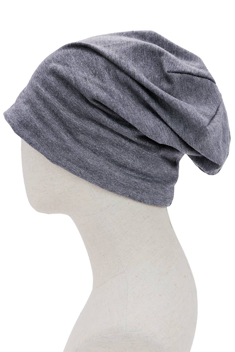 Dark Neutrals Fleece Lined Slouchy Baggie Beanie