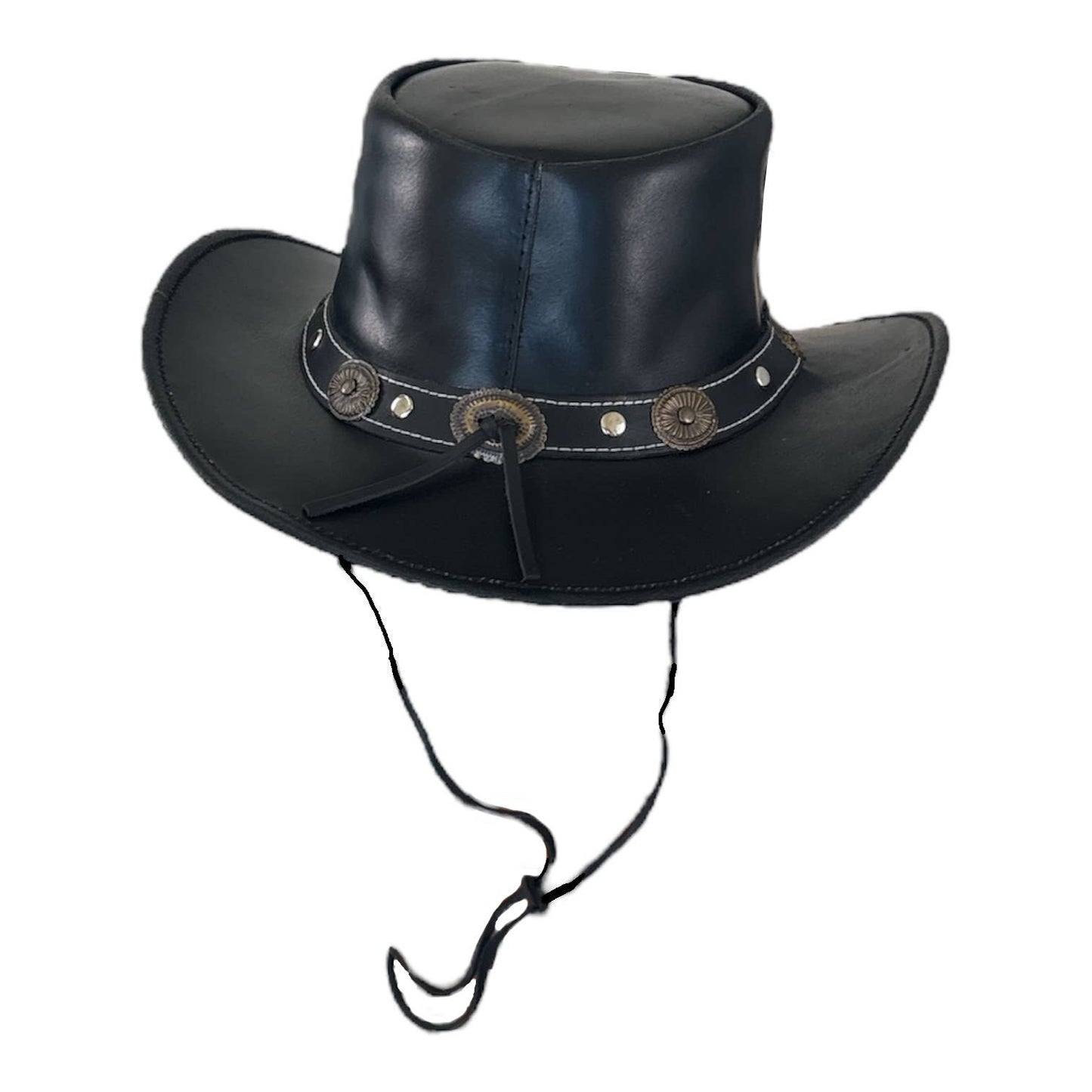 Leather Aussie with Concho Band