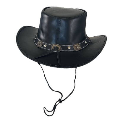 Leather Aussie with Concho Band