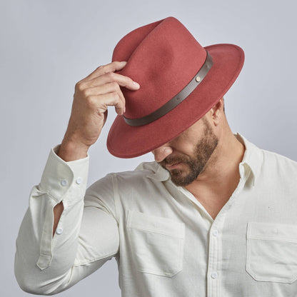 100% Wool Felt Fedora Style - McQueen