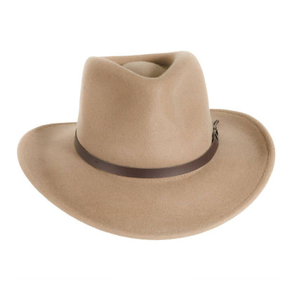 Crushable Wool Felt Outback Hat - Style Pathfinder
