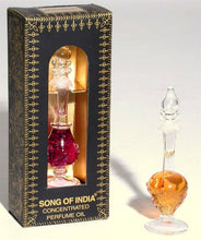 Load image into Gallery viewer, Patchouli Perfume Oil - Fancy Handblown Glass Bottle