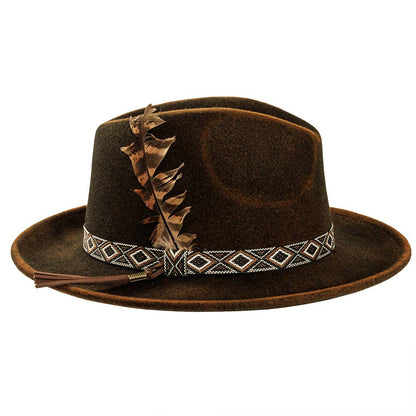 Crushable Wool Felt Fedora Hat- Style Backroads