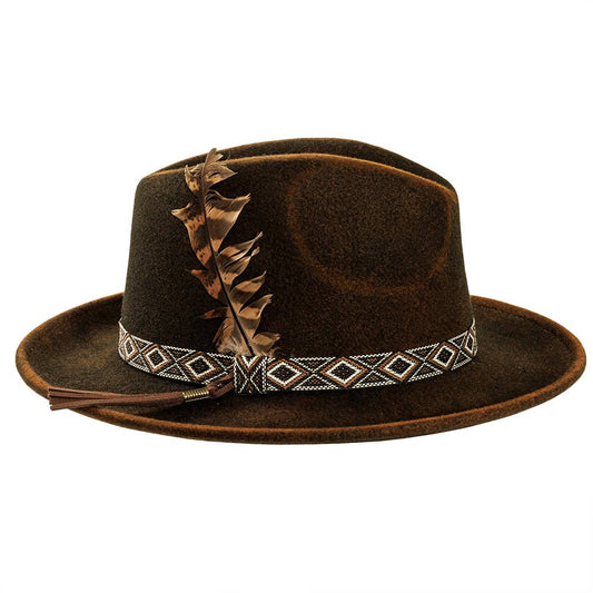 Crushable Wool Felt Fedora Hat- Style Backroads