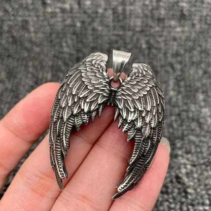 Stainless Steel Angel's Wing Pendant