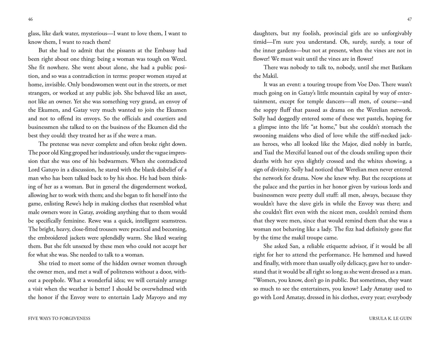 Five Ways to Forgiveness by Ursula K. Le Guin