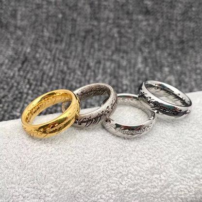 The Ring of Power - Lord of The Rings 6mm Stainless Steel Ring