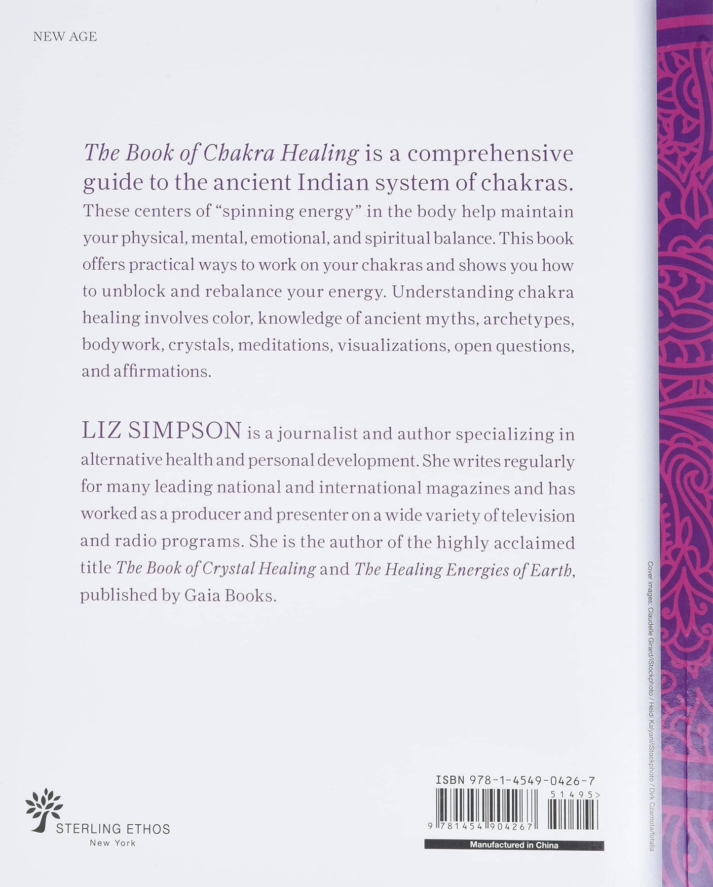 Book of Chakra Healing by Liz Simpson