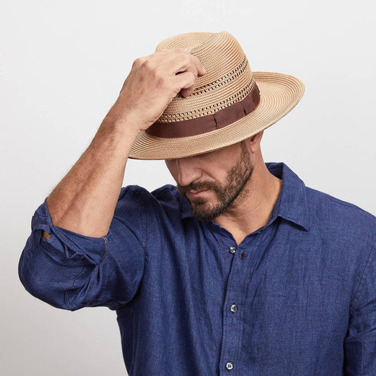 Polybraid Straw Sun Hat - Style Lisbon