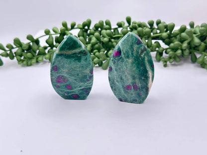 Ruby Fuchsite Flame  (Approx 2.75”) - AAA Quality