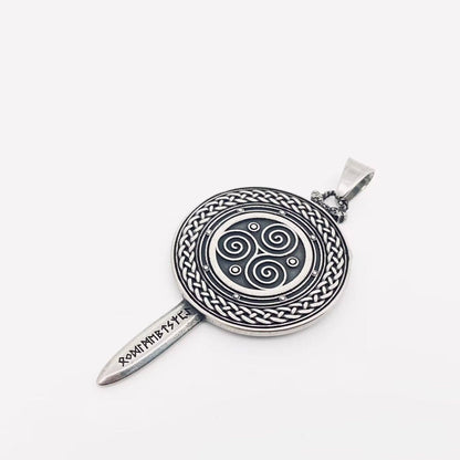 Viking Rune Sword Stainless Steel Pendant - MJ/MNP