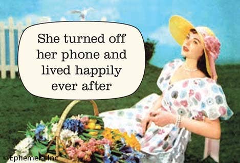 Magnet: She turned off her phone and