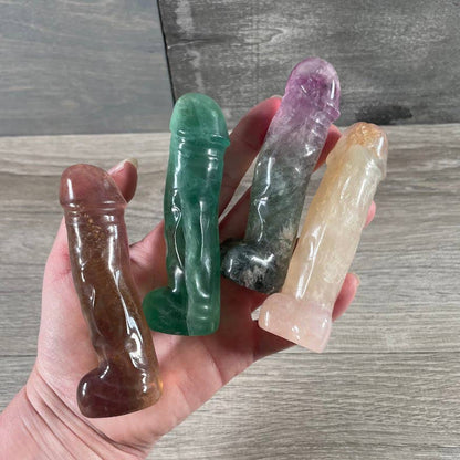 Fluorite Phallic Carving – Penis - Crystal Figurine for Retail