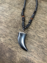 Load image into Gallery viewer, Hematite Necklace with Carved pendant