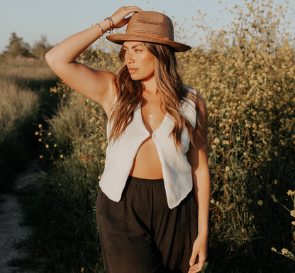Polybraid Straw Sun Hat - Style Lisbon