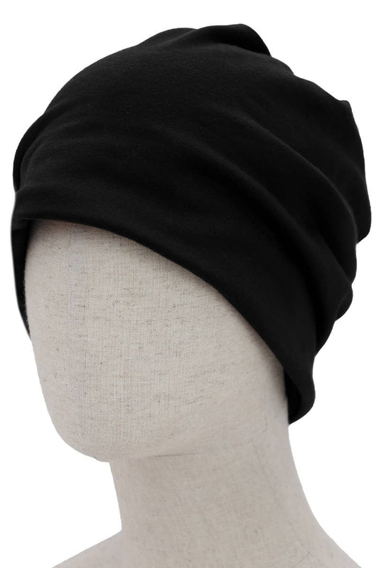 Dark Neutrals Fleece Lined Slouchy Baggie Beanie