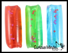 Load image into Gallery viewer, 1 Tiny Water Filled Tube Snake Stress Toy - Squishy Wiggler