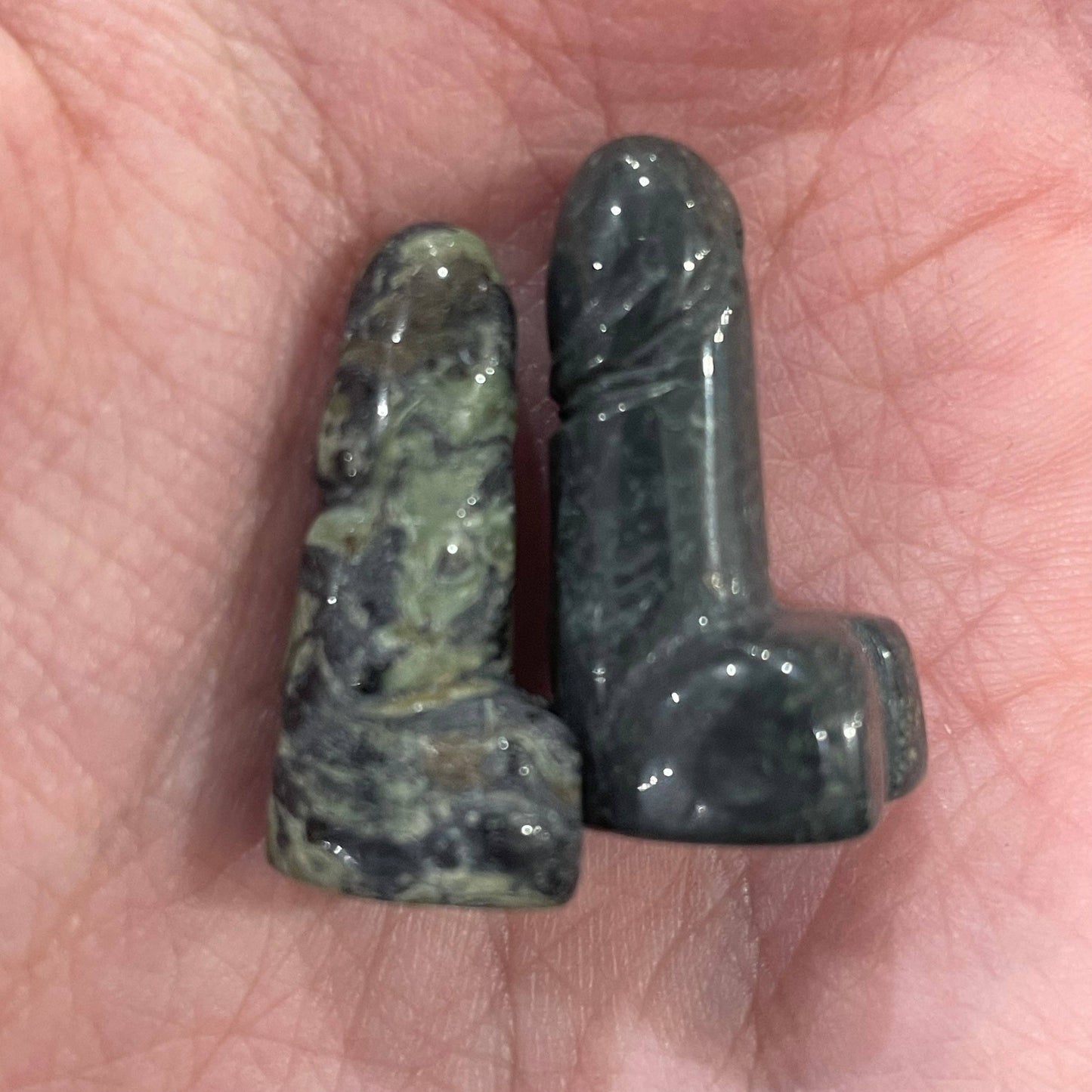 Crystal Phallic Figurine - Penis – Small Carved Gemstone Statue