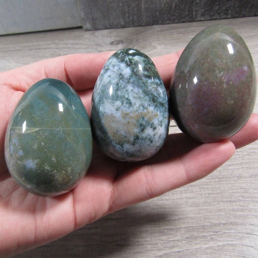 Gemstone Egg – Polished Crystal Decorative Stone