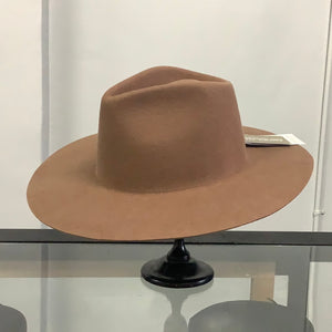 Rancher Brown felt hat no band large