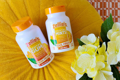 Zellie's Xylitol Dental Gum - Fresh Fruit 100ct Jar