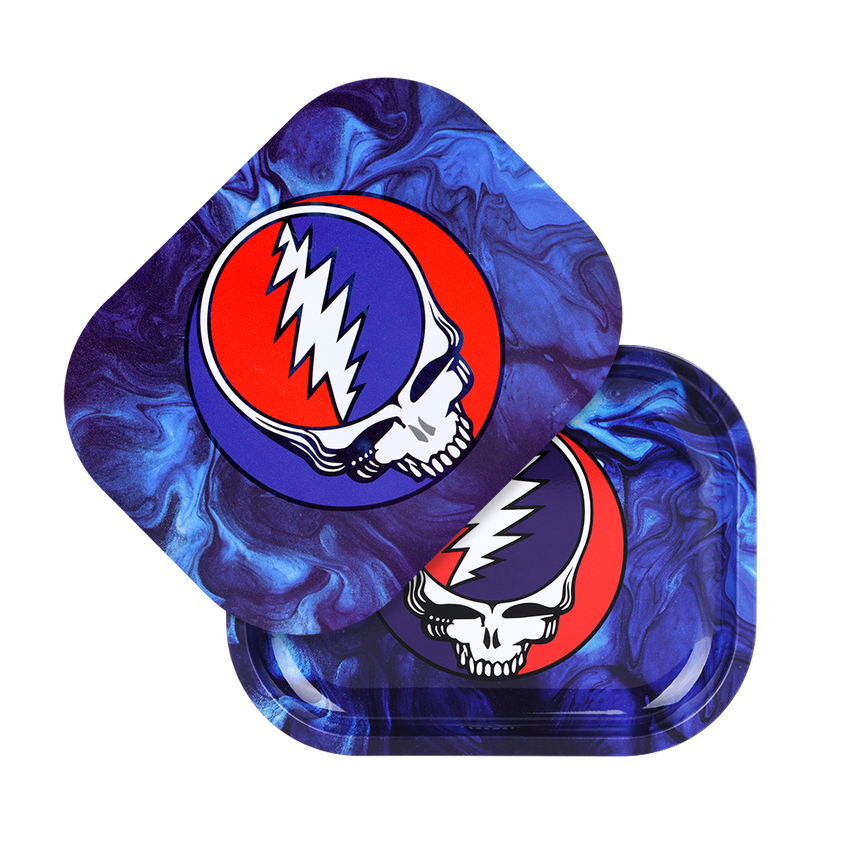 Mini SYF Swirls Grateful Dead Metal Tray w/ Magnetic Lid