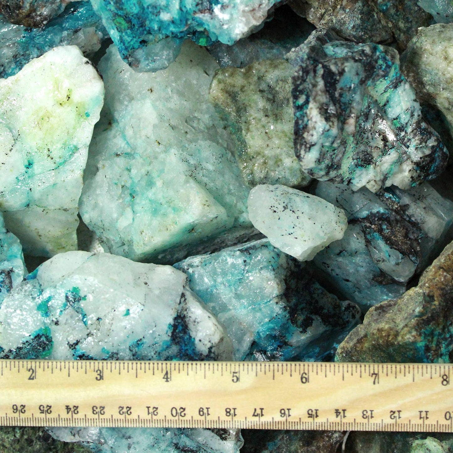 Rough Chrysocolla with Quartz - Peru