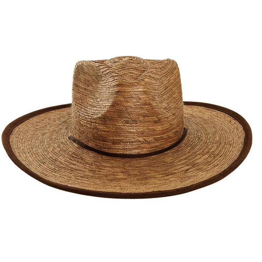 Wide Brim Palm Leaf Sun Hat - Style Otto Cocoa