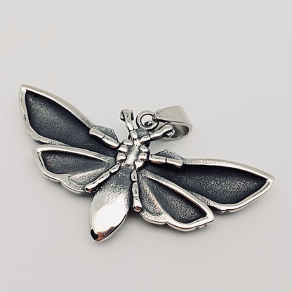 Moth Stainless Steel Pendant